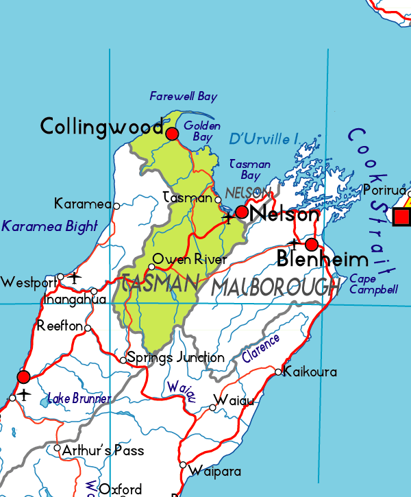 Map of Tasman